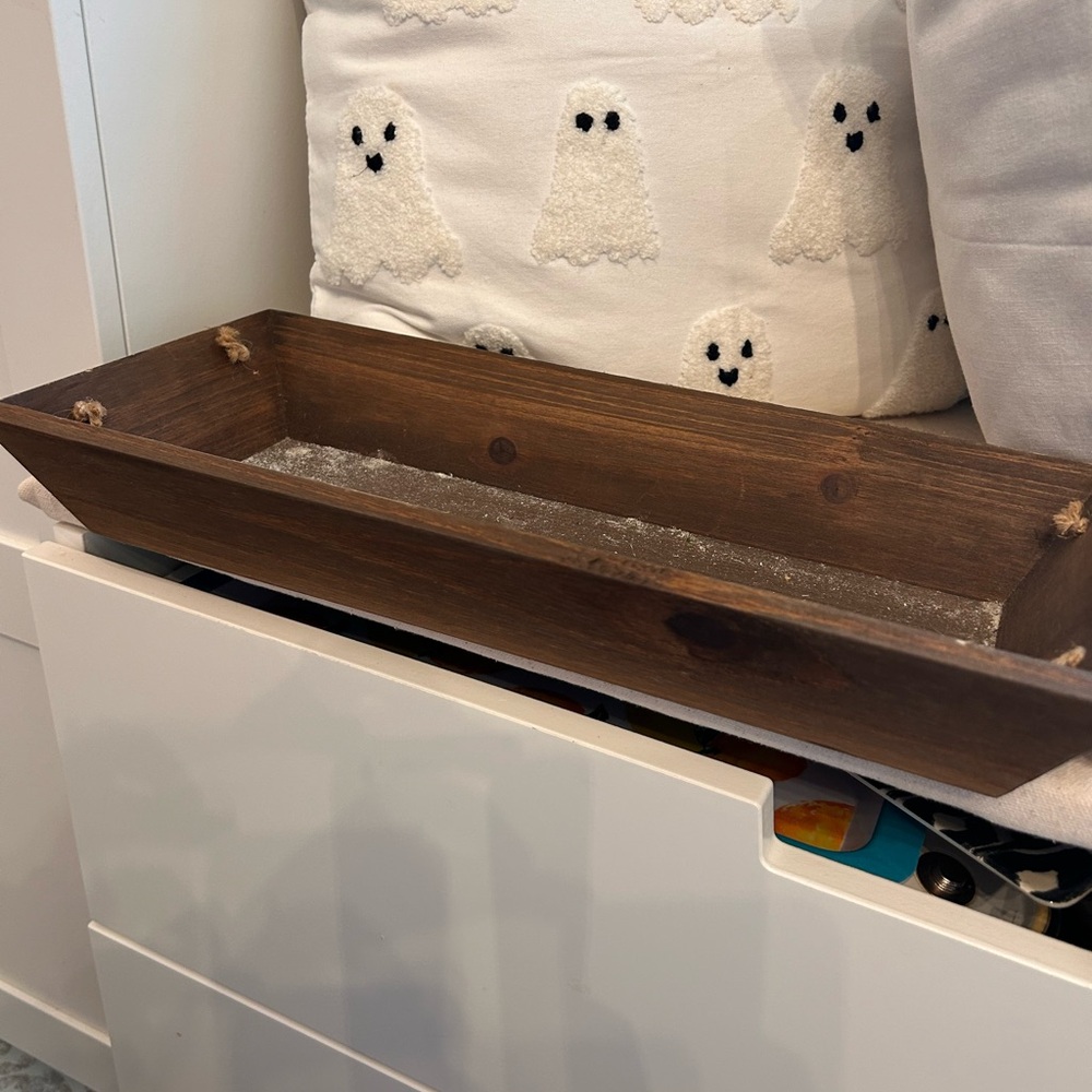 Rustic Brown Wooden Tray